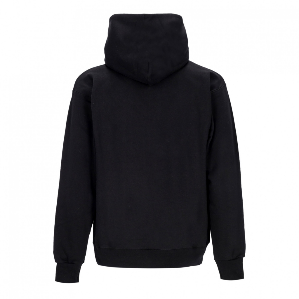 felpa cappuccio uomo skatemag hood BLACK/RED