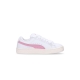 scarpa bassa donna suede xl lth w WHITE/PINK LILAC