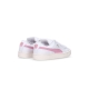 scarpa bassa donna suede xl lth w WHITE/PINK LILAC