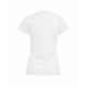 T-shirt con logo e perle bianco