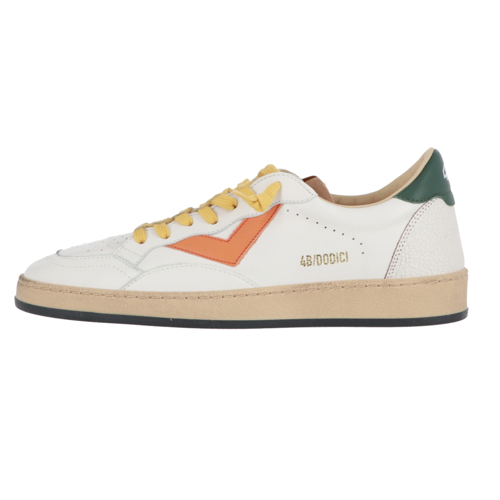 Scarpe 4B12 Uomo Play New U57 VERDE ARANCIO