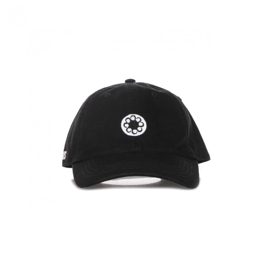 cappellino visiera curva uomo logo dad hat BLACK