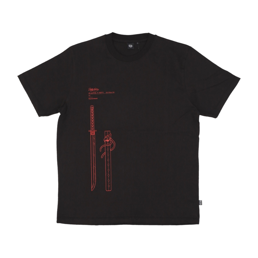 maglietta uomo miyamoto musashi outline tee BLACK