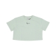 maglietta corta donna w essential crop tee LIGHT MINT