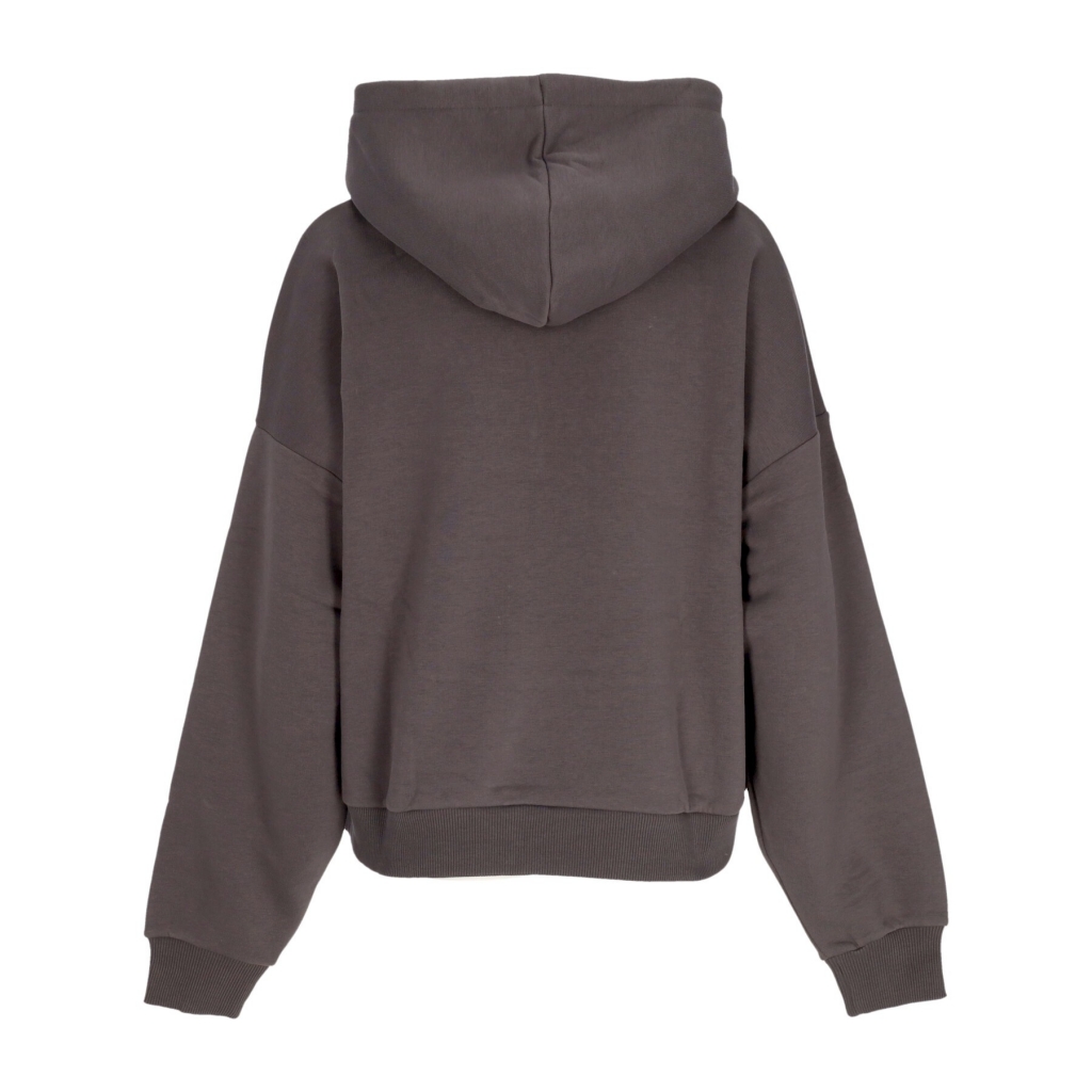 felpa cappuccio donna w essential os hoodie ANTHRACITE