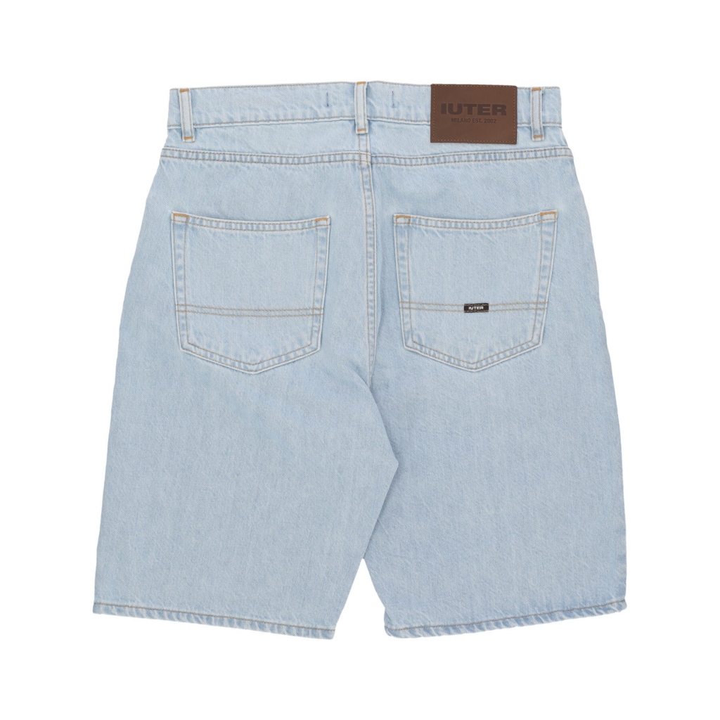 jeans corto uomo regular denim shorts LIGHT BLUE