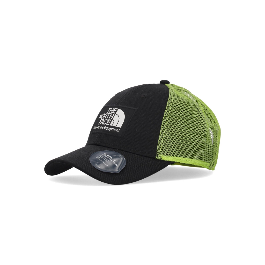 cappellino visiera curva uomo mudder trucker BLACK/GRANNY SMITH