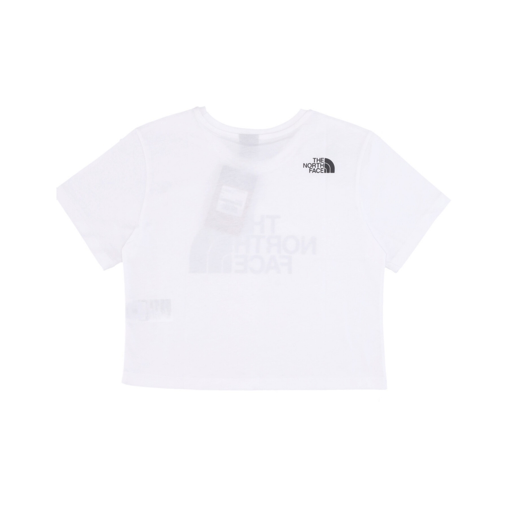 maglietta donna w cropped easy tee WHITE