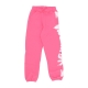 pantalone tuta leggero donna w side logo pant FLUO FUCSIA/ST WHITE