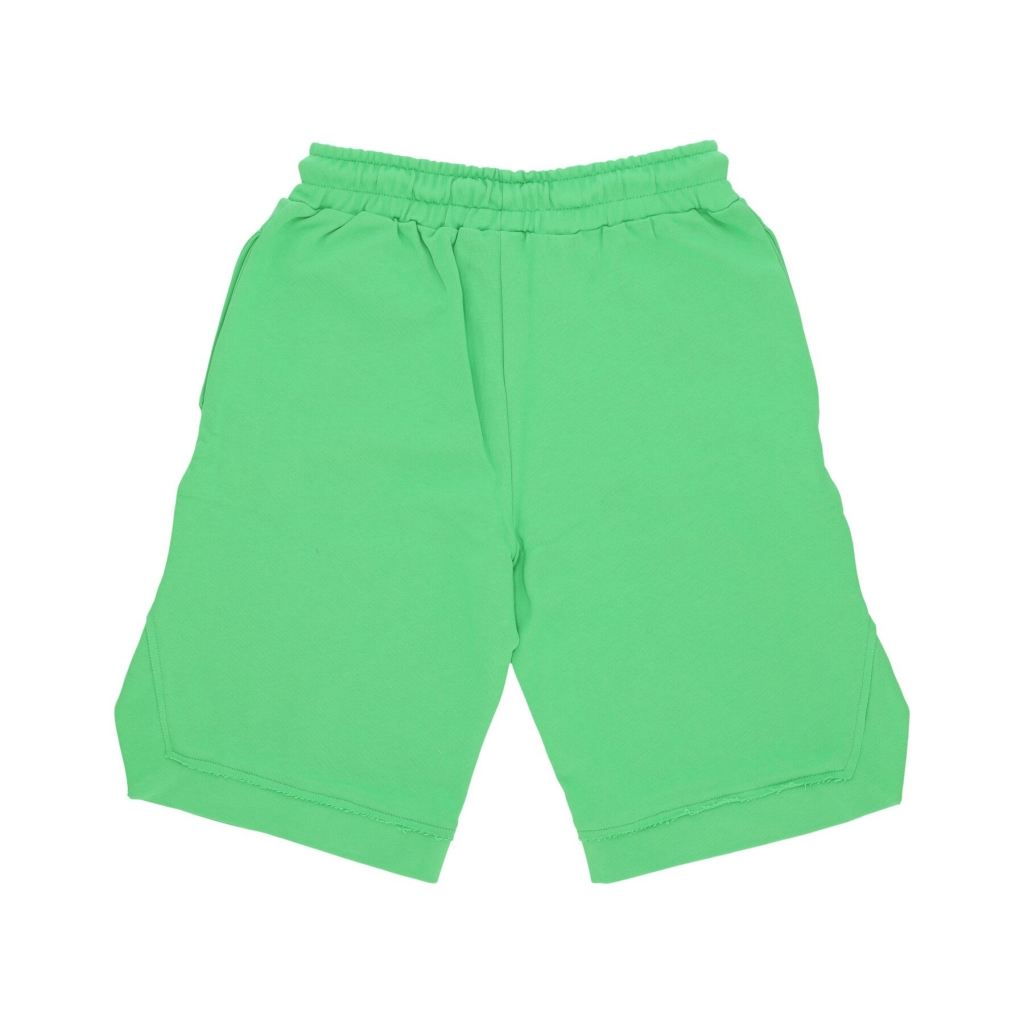 pantalone corto tuta uomo logo short LIME/ST PURPLE