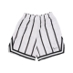 pantaloncino tipo basket uomo striped mesh shorts WHITE/BLACK