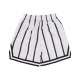 pantaloncino tipo basket uomo striped mesh shorts WHITE/BLACK