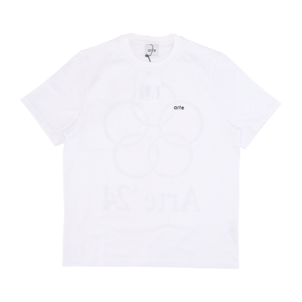 maglietta uomo teo back rings tee WHITE