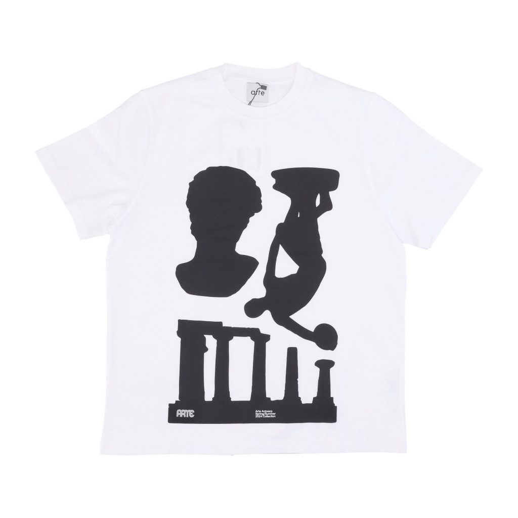 maglietta uomo teo print tee WHITE