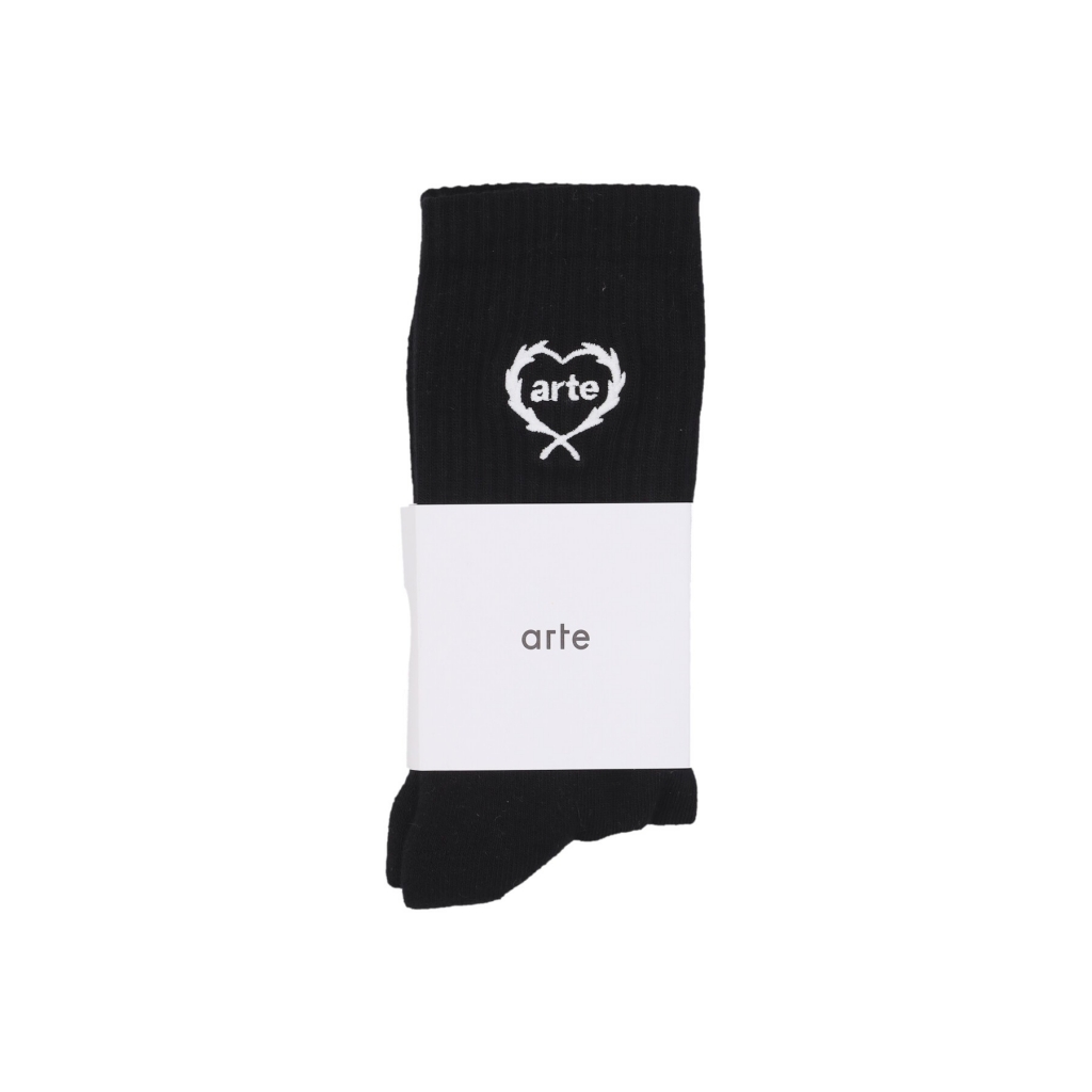 calza media uomo small heart socks BLACK