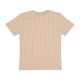 maglietta donna w small signature star pinstripe os tee SAND/OFF WHITE