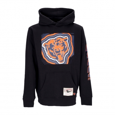 felpa cappuccio uomo nfl big face 70 hoodie chibea BLACK