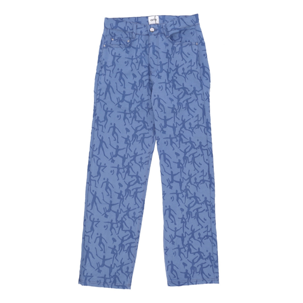 pantalone lungo uomo james allover pants BLUE