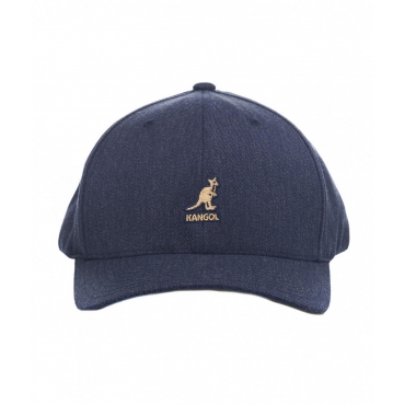 Baseball cap in denim blu