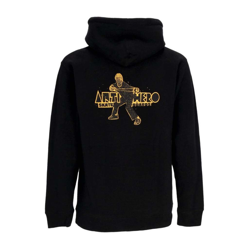 felpa cappuccio uomo slingshot ii hooded BLACK/GOLD