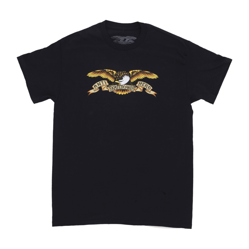 maglietta uomo basic eagle tee BLACK/BLACK MULTI COLOUR PRINT