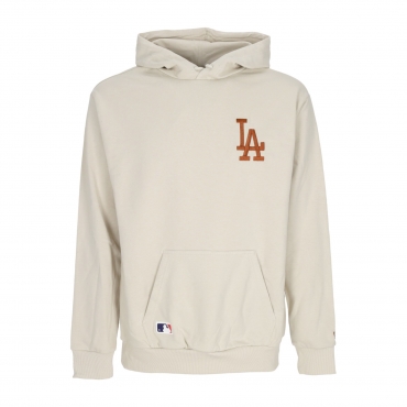 felpa cappuccio uomo mlb league essentials oversize hoodie losdod STONE/EARTH BROWN