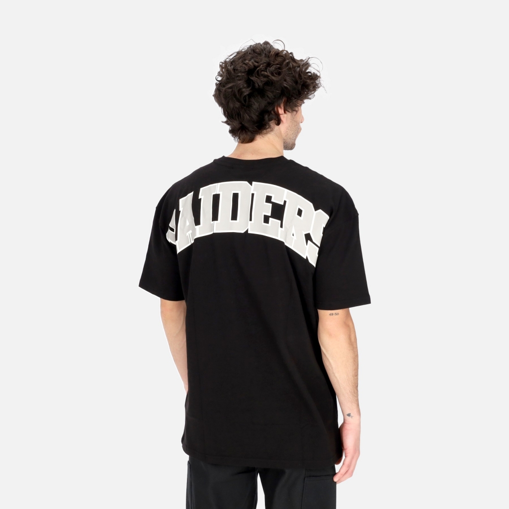 maglietta uomo nfl drop shoulder oversize tee lasrai BLACK/WHITE