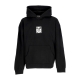 felpa cappuccio uomo icon extra heavy hoodie ii fleece BLACK