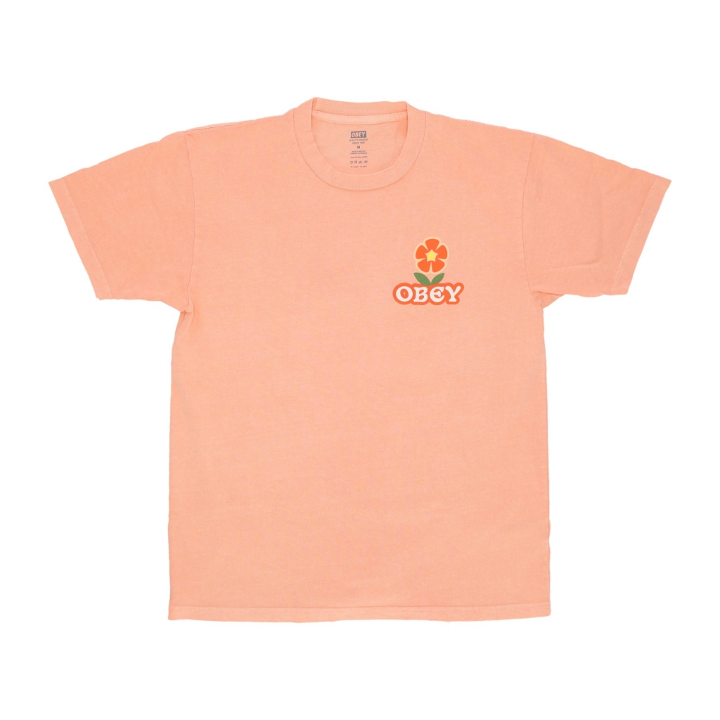 maglietta uomo make art not war flower pigment tee PIGMENT PEACH PARFAIT