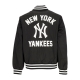 giubbotto bomber uomo mlb team wordmark bomber neyyan BLACK/WHITE