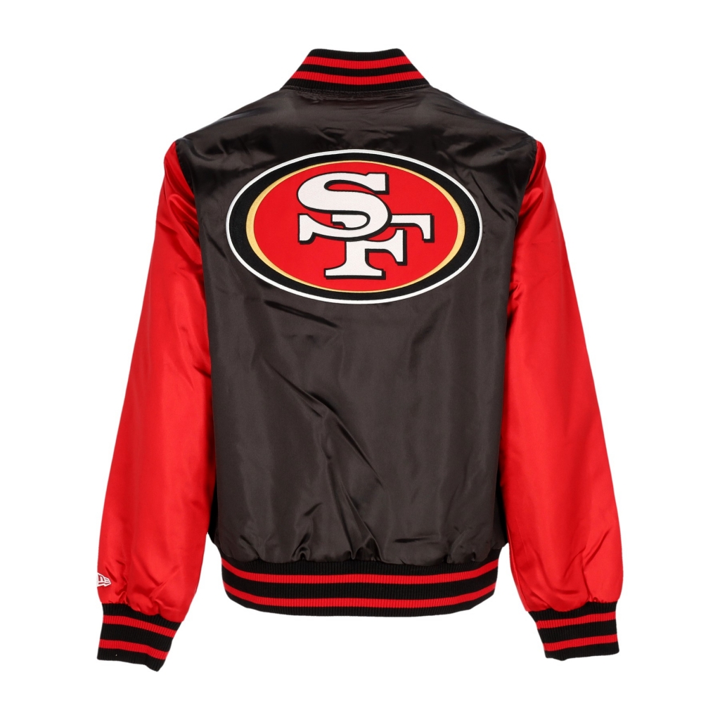 giubbotto bomber uomo nfl satin bomber saf49e BLACK/SCARLET