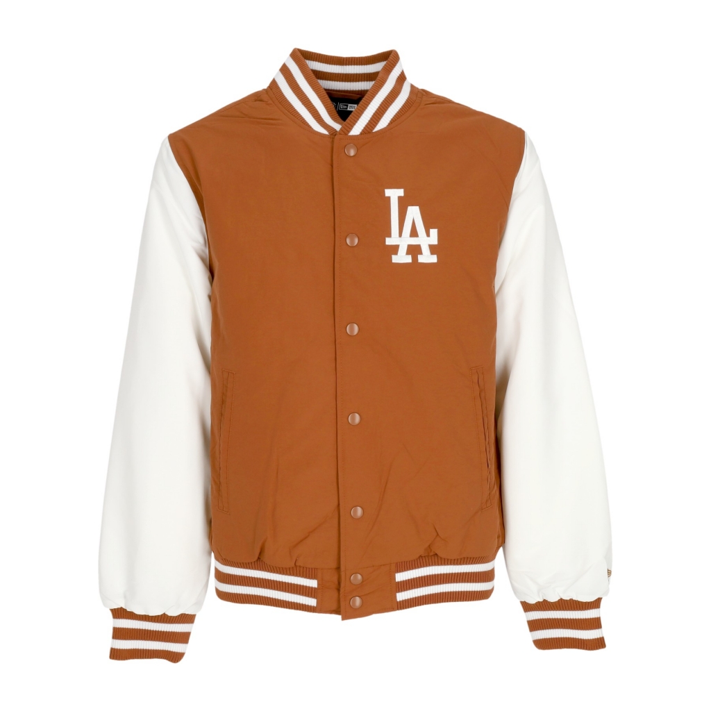 giubbotto bomber uomo mlb team wordmark bomber losdod EARTH BROWN/WHITE