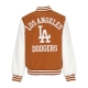 giubbotto bomber uomo mlb team wordmark bomber losdod EARTH BROWN/WHITE