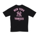 maglietta uomo mlb wordmark oversize tee neyyan BLACK/FULL PINK