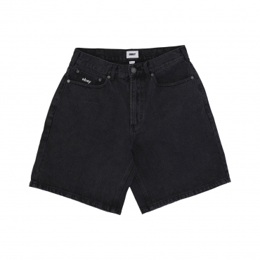 jeans corto uomo bigwig baggy denim short FADED BLACK