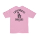 maglietta uomo mlb wordmark oversize tee losdod FULL PINK/BLACK