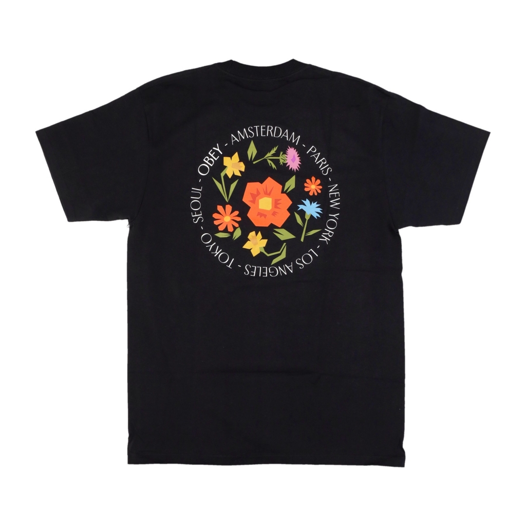 maglietta uomo city flowers classic tee BLACK