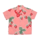 camicia manica corta uomo jumbo berries wove shirt FLAMINGO PINK MULTI