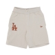 pantalone corto tuta uomo mlb league essentials shorts losdod STONE/EARTH BROWN