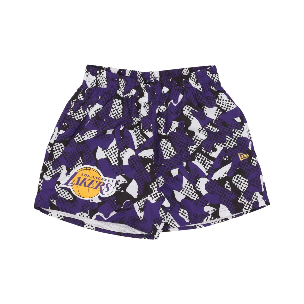 pantalone corto uomo nba team aop short loslak TRUE PURPLE/WHITE