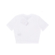 maglietta donna w sportswear essential slim-fit crop tee WHITE/WHITE/BLACK