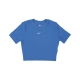 maglietta donna w sportswear essential slim-fit crop tee STAR BLUE