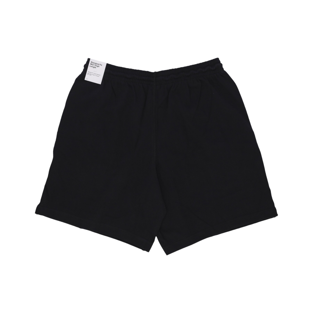 pantalone corto tuta uomo club knit short BLACK/WHITE