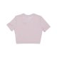 maglietta donna w sportswear essential slim-fit crop tee PLATINUM VIOLET/WHITE
