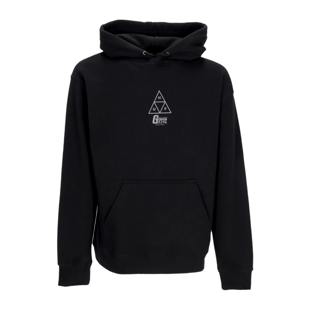 felpa cappuccio uomo triple triangle po hoodie x gundam BLACK