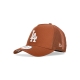 cappellino visiera curva uomo mlb league essential trucker losdod EARTH BROWN/WHITE