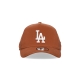 cappellino visiera curva uomo mlb league essential trucker losdod EARTH BROWN/WHITE