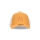 cappellino visiera curva uomo mlb league essential trucker neyyan PUMPKIN/WHITE