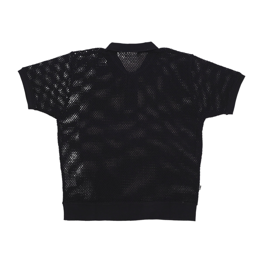 polo manica corta uomo duke mesh polo BLACK