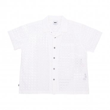 camicia manica corta uomo vida woven WHITE